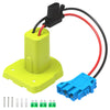 Kzreect Power Wheel Battery Adapter for Ryobi 18V, Compatible with Peg Perego, Includes Wire Harness, 12AWG Wire & 30A Fuses, Model RY+