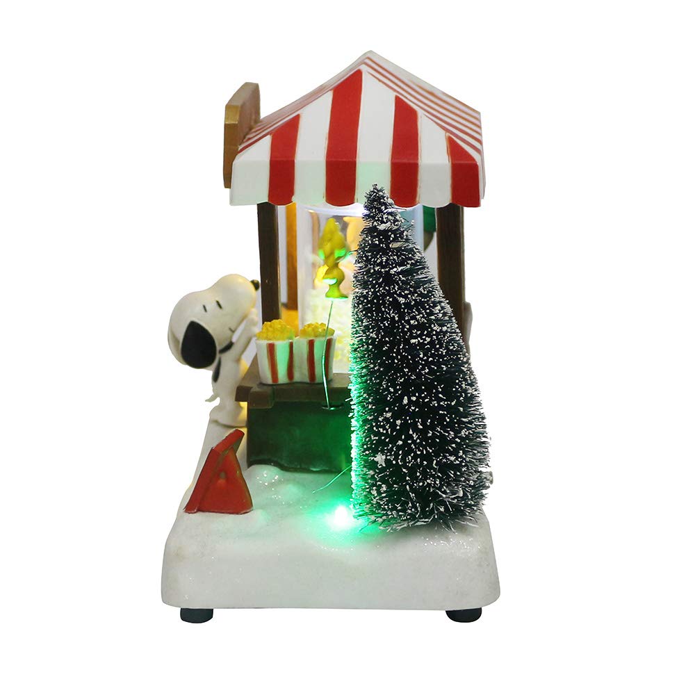 Kurt Adler 7-Inch LED Musical Table Piece - Multicolor Plastic Peanuts© Decor, Model PN5191