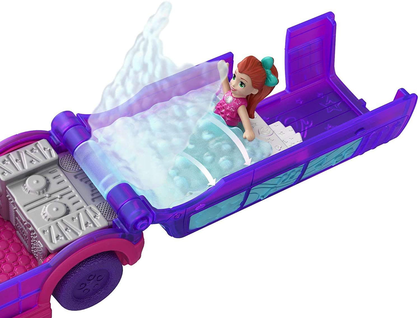Polly Pocket Pollyville Party Limo Toy - Multicolor, Plastic, Model GGC41