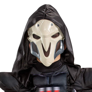 Disguise Overwatch Reaper Costume Video Game Inspired Character Outfit for Kids Muscle Padded Jumpsuit Child Size Medium (7-8) Black (26593K)