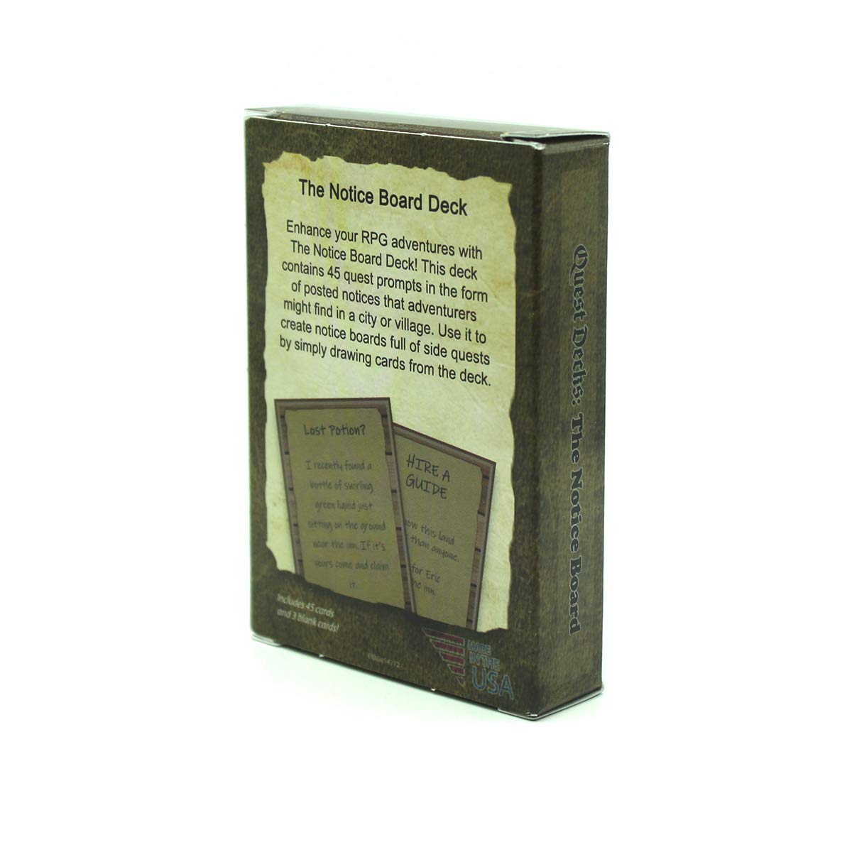 Dice Dungeons Quest Decks: The Notice Board | Fantasy Village Square Roleplaying Open-Ended Quest Prompt Cards