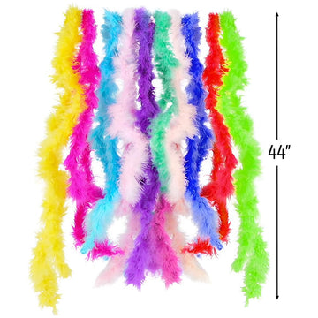 Rhode Island Novelty 44 Inch Mini Marabou BOA Assortment, One Dozen per Order