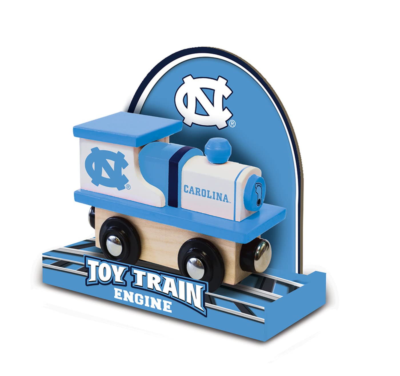 Masterpieces Ncaa North Carolina Tar Heels Real Wood Toy Train Engine