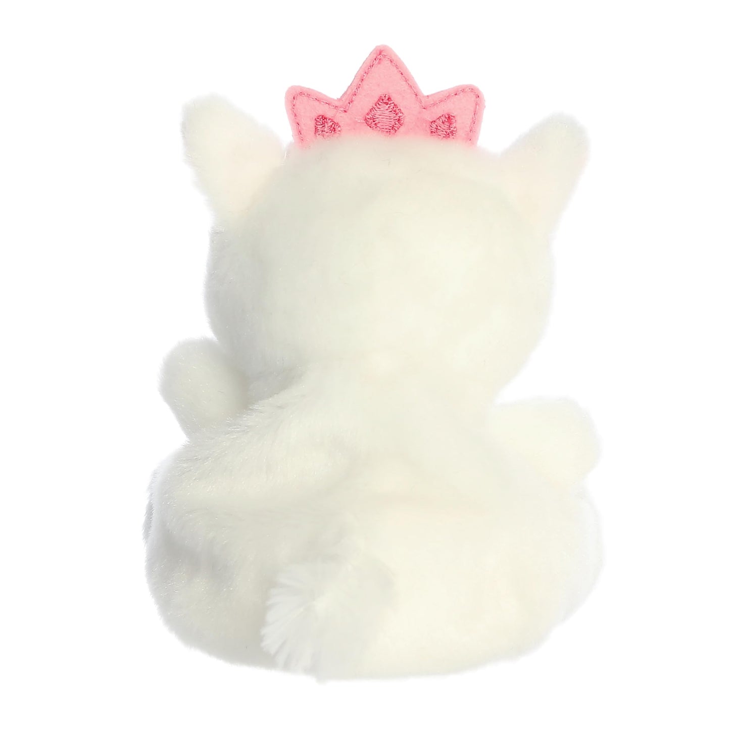 Aurora Adorable Palm Pals Priscilla Princess Kitty Stuffed Animal - Fun Collectible Plush for Kids and mature-themed Collectors - Perfect for Decorating Rooms and Birthday Gifts - White 5 Inches