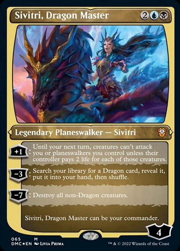 Magic: The Gathering - Sivitri, Dragon Master (065) - Etched - Foil - Dominaria United Commander