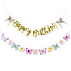 Sunbeauty Butterfly Happy Birthday Banner Butterfly Birthday Party Decoration Garden Party Decorations Fairy Party Decoration Sp