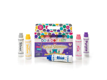 Do A Dot Art! Shimmer Washable Paint Markers, 5-Pack, Assorted Colors, Model DOADOT-104-5, Made in the USA