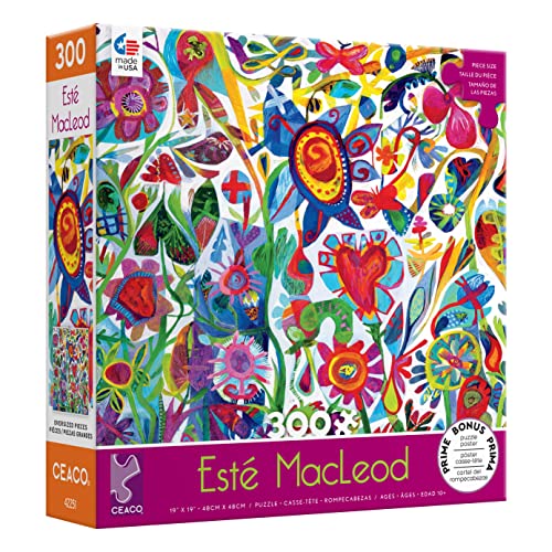 Ceaco - Este Macleod - Flower Heart - Oversized 300 Piece Jigsaw Puzzle