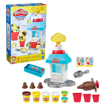 Play-Doh Kitchen Creations Popcorn Party Play Food Set With 6 Non-Toxic Cans