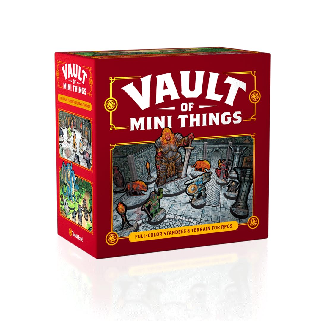 Tinkerhouse The Vault of Mini Things - All-in-one RPG Toolkit Featuring Over 830 standees, Terrain, Props, and map Tiles. Comple