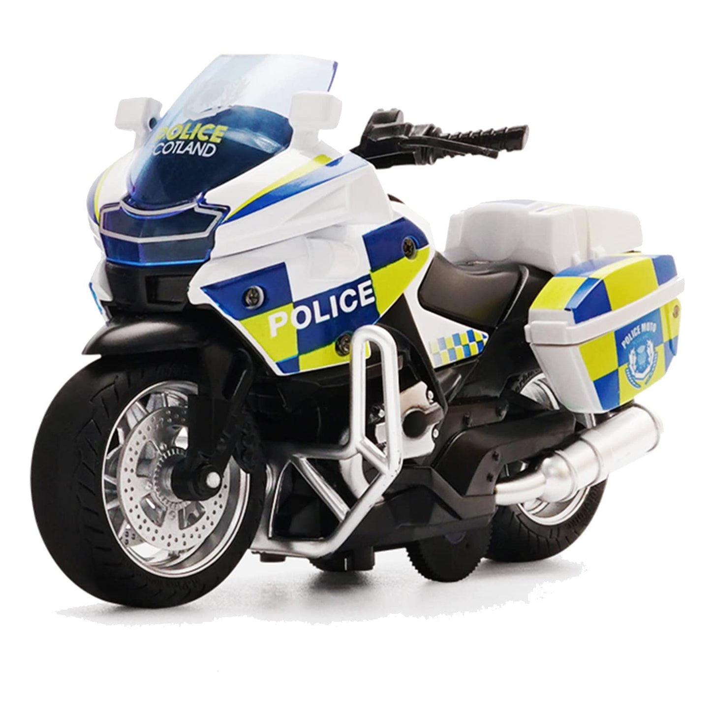 Gilumza Pull Back Motorcycle Toys, Tiny Gift With Music Lighting, Police Motorcycles Toy For Boys Kids Age 3 4 5 6 7 8 Year Old