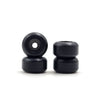 SPITBOARDS Fingerboard Bearing Wheels, CNC Polyurethane, Set of 4, Black