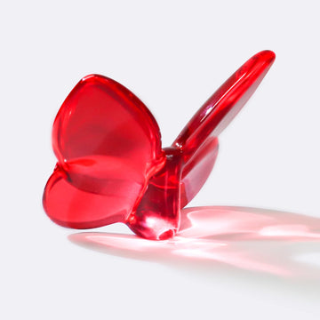 Rotroyce Butterfly Crystal Figurines, Crystal Butterfly Ornament, Glass Butterfly Ornament For Wedding Christmas Party Decor, Crystal Animal Collectible For Butterfly Enthusiasts And Collectors (Red)