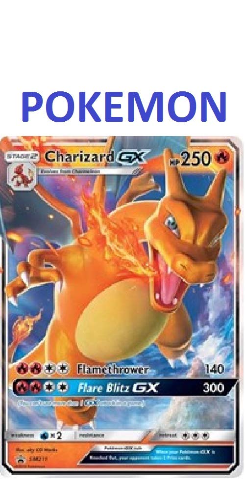 Pokemon - Charizard Gx - Sm211 - Hidden Fates Promo Card - Holo Foil - Nm/M - 100% Guaranteed Authentic