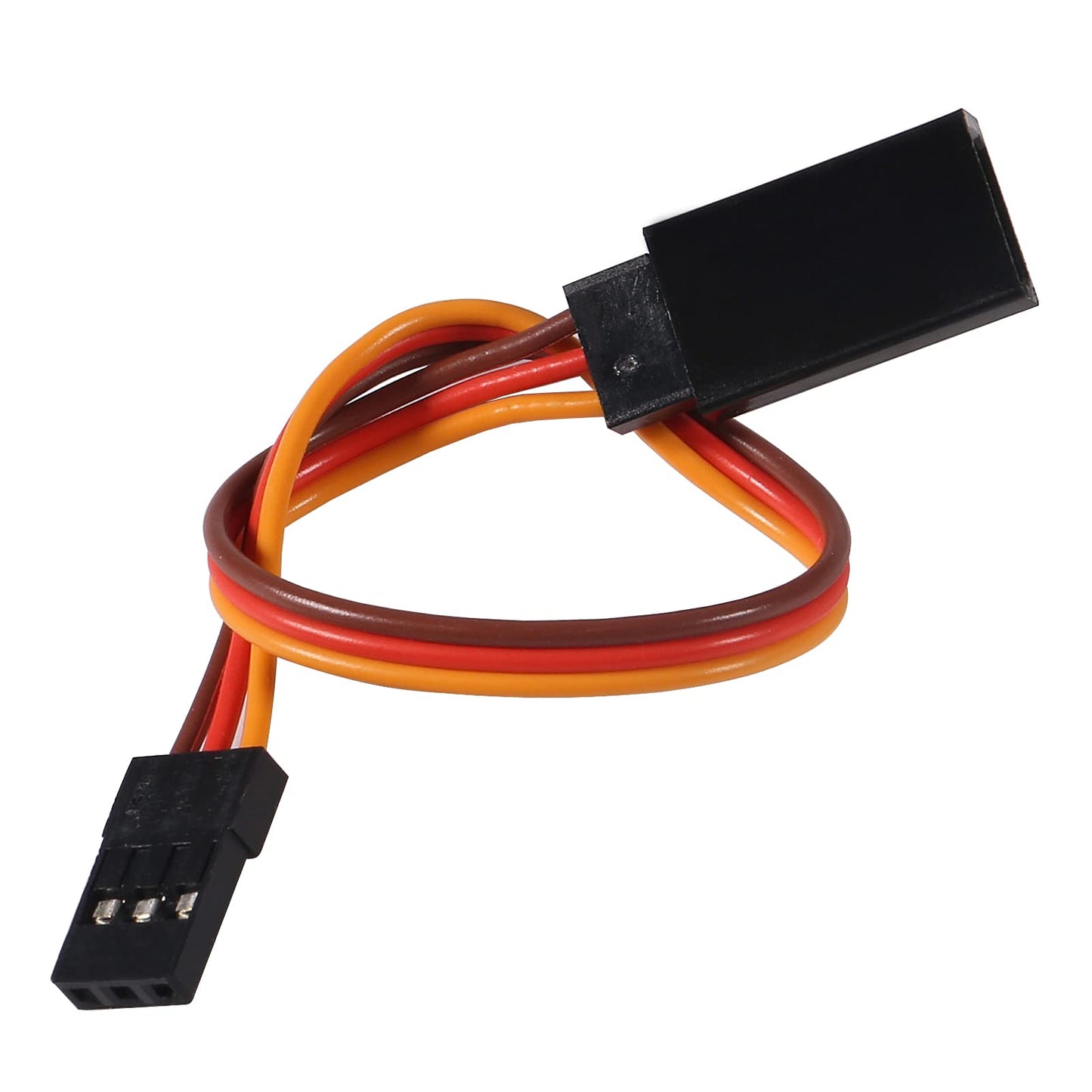 ACEIRMC 10pcs 3-Pin Servo Extension Cable Cord Female to Male Lead Wire Connector JR for RC Car Airplanes Remote Control (15cm)