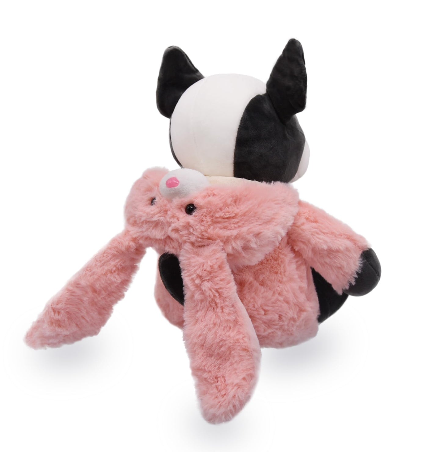 Yonlit Adorable Frenchie Stuffed Animal Dressed In A Pink Bunny Outfit, Super Cute And Soft Plush Bulldog Puppy Bunny For Easter