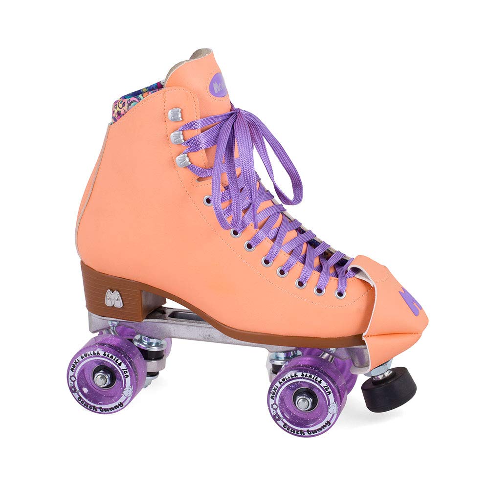 Moxi Skates - Beach Bunny - Fashionable Womens Roller Skates | Peach Blanket | Size 10