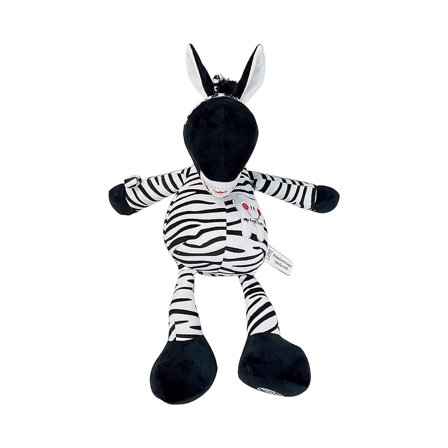 YOUYA DENTAL Tooth Fairy Plush Doll Dental Plush Oral Health Presentation Puppet Zebra Tooth Fairy Dental Educational Plush Small Size Doll with Teeth for Kids Chidren Boys Girls
