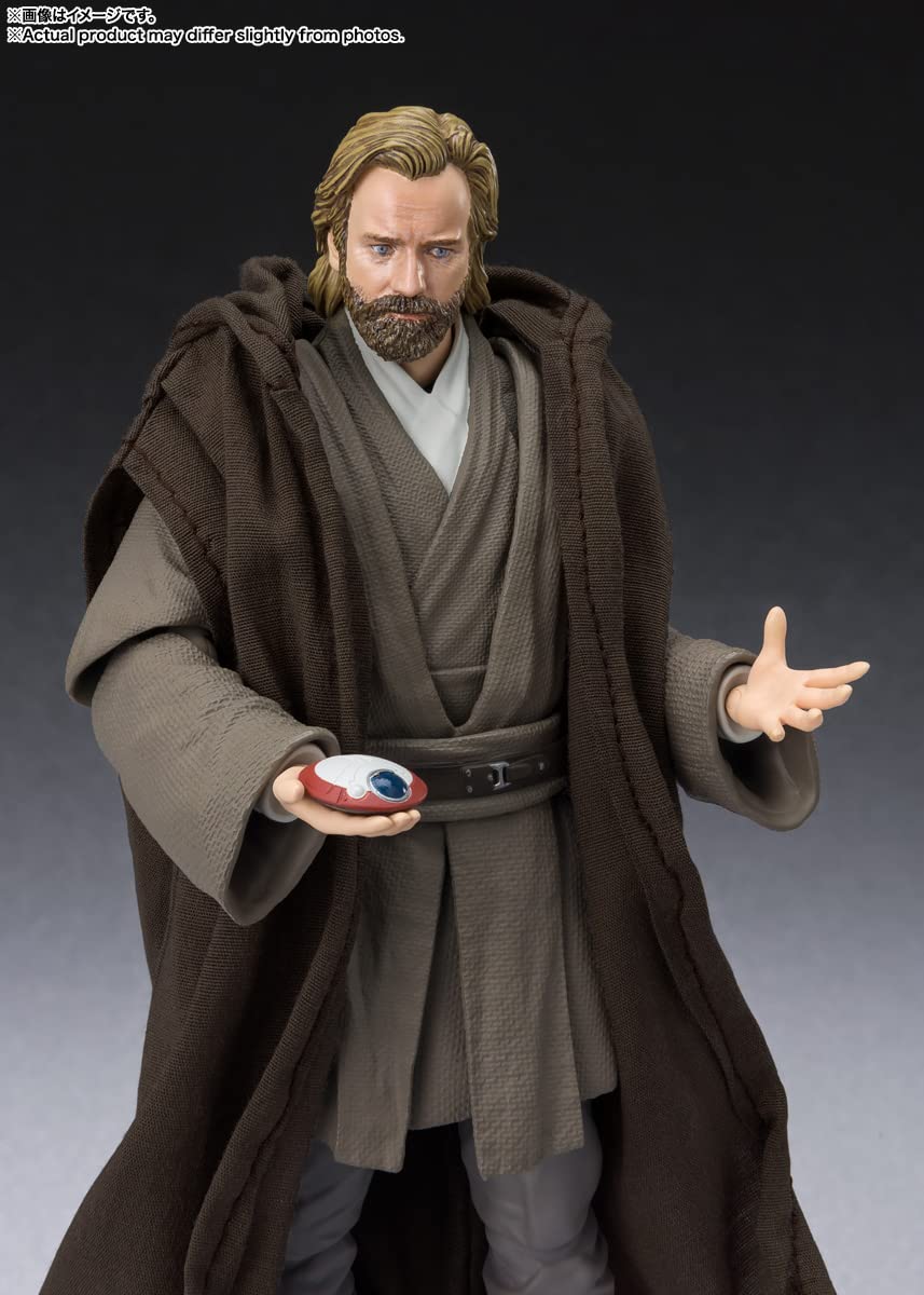 S.H. Figuarts Obi-Wan Kenobi, Approx. 5.9 Inches (150 Mm), Pvc, Abs, Fabric, Pre-Painted Action Figure
