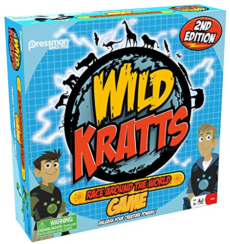 Pressman Wild Kratts Race Around The World Board Game Multicolor, 5'