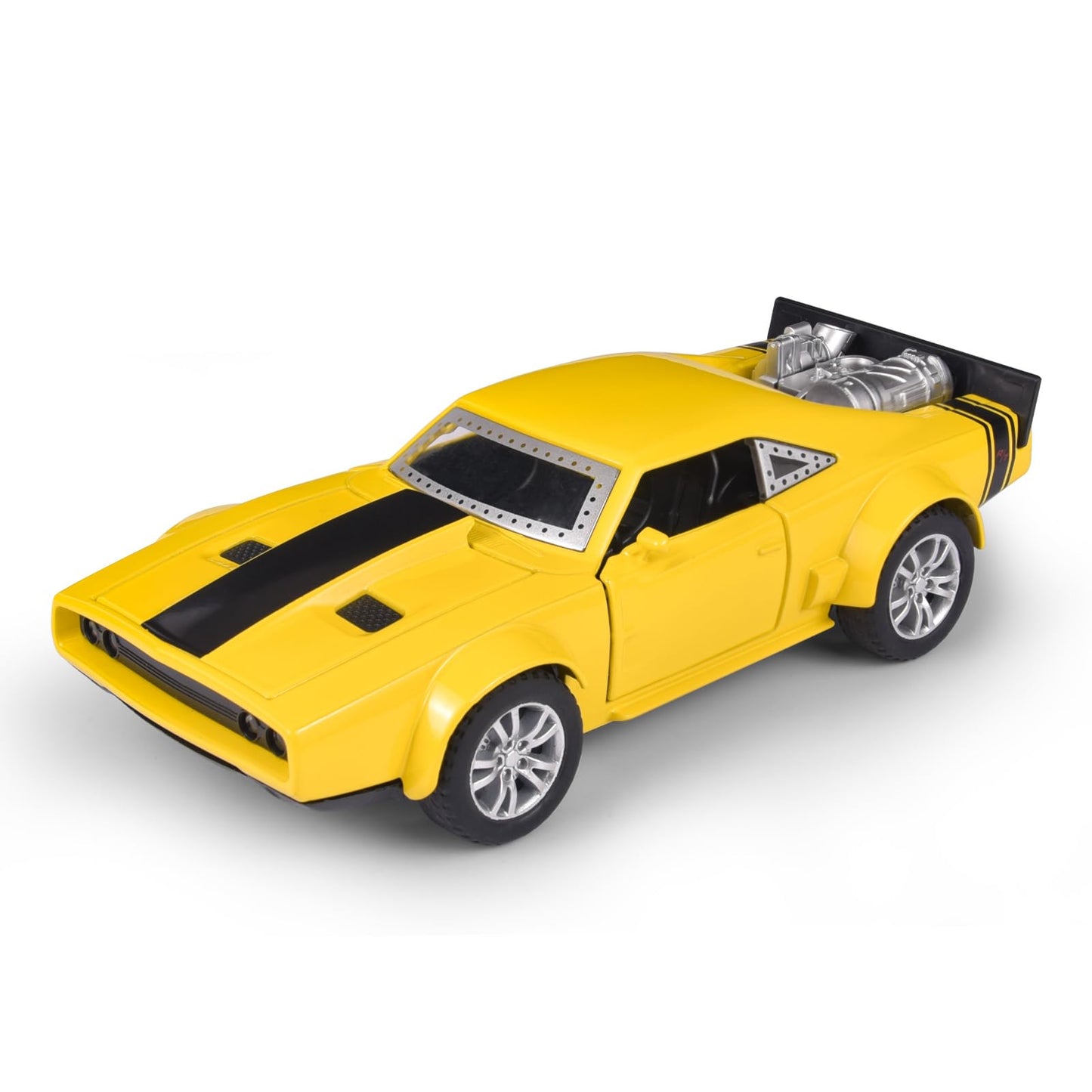 FLYKIRIN Toys Car 1:32 Dodge Diecast Vehicle, Speed and Passion Cars Model with Lights Sound and Pull, Car Toy Boys and Boyfrien