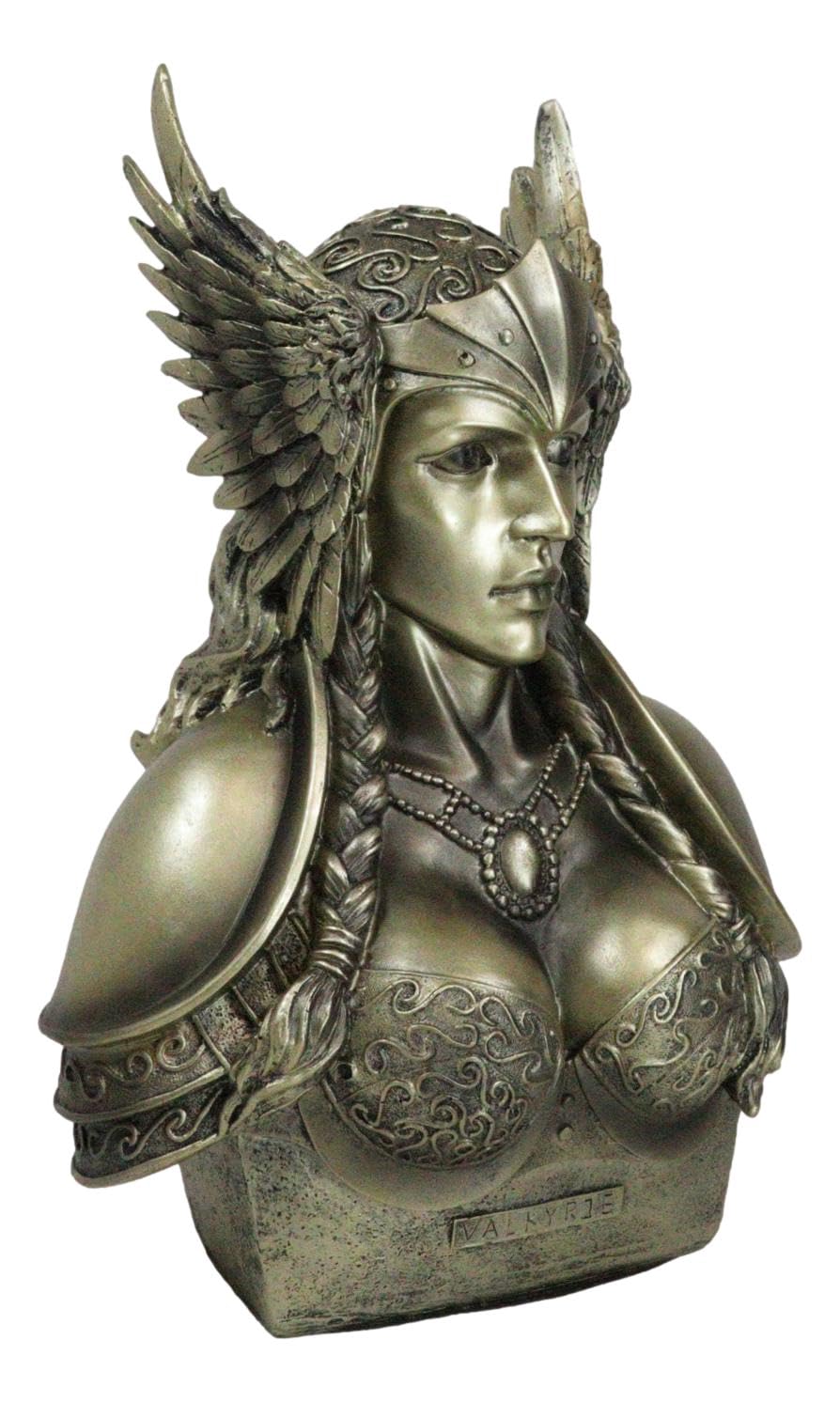 Ebros Norse Viking Mythology Poetic Edda Goddess Valkyrie Bust Statue 11' Tall Chooser Of The Slain Odin Maiden Decorative Figurine