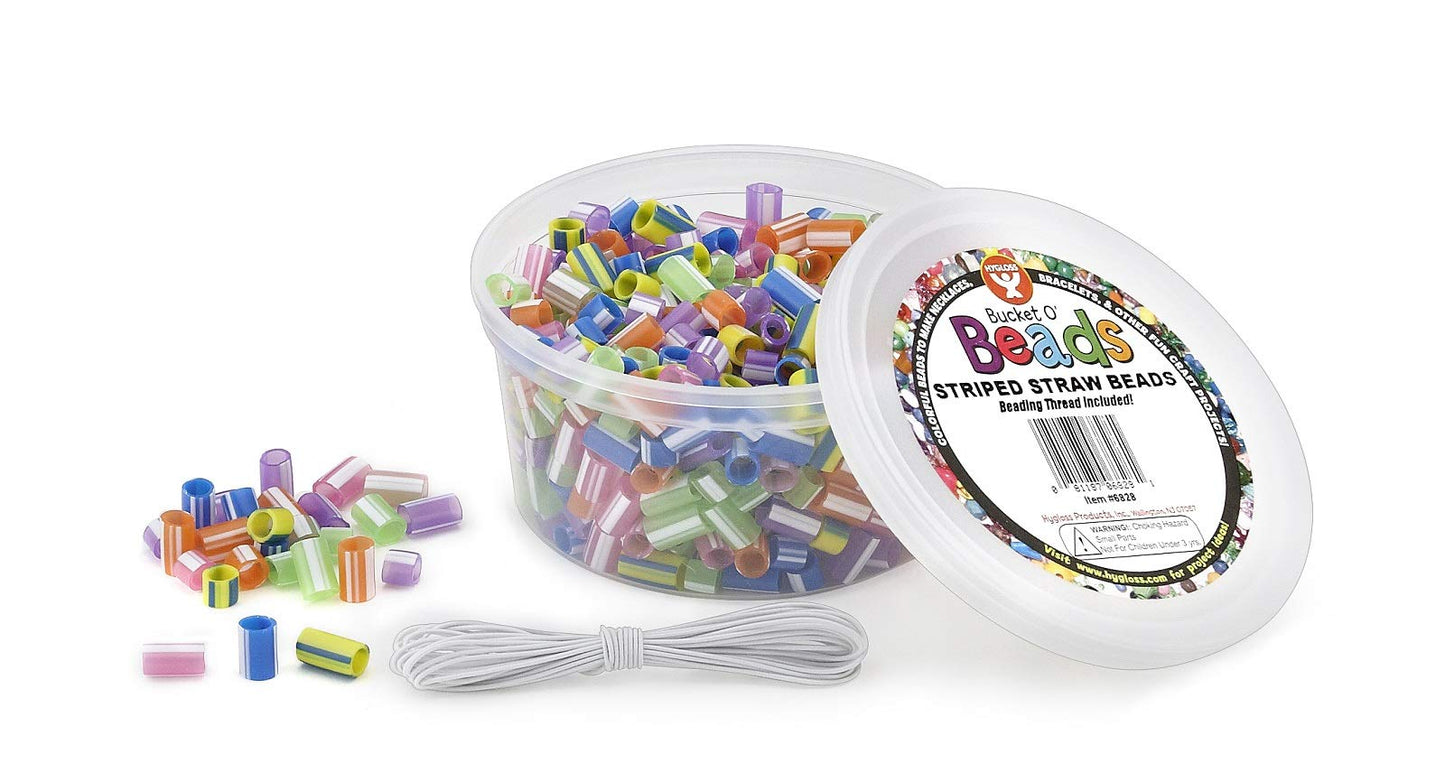 Hygloss Products 6828 Bucket O Beads Teaching Material (6828), 300 Pcs