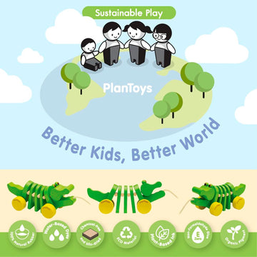 Plantoys Pull Along Hedgehog - Blue (5275)