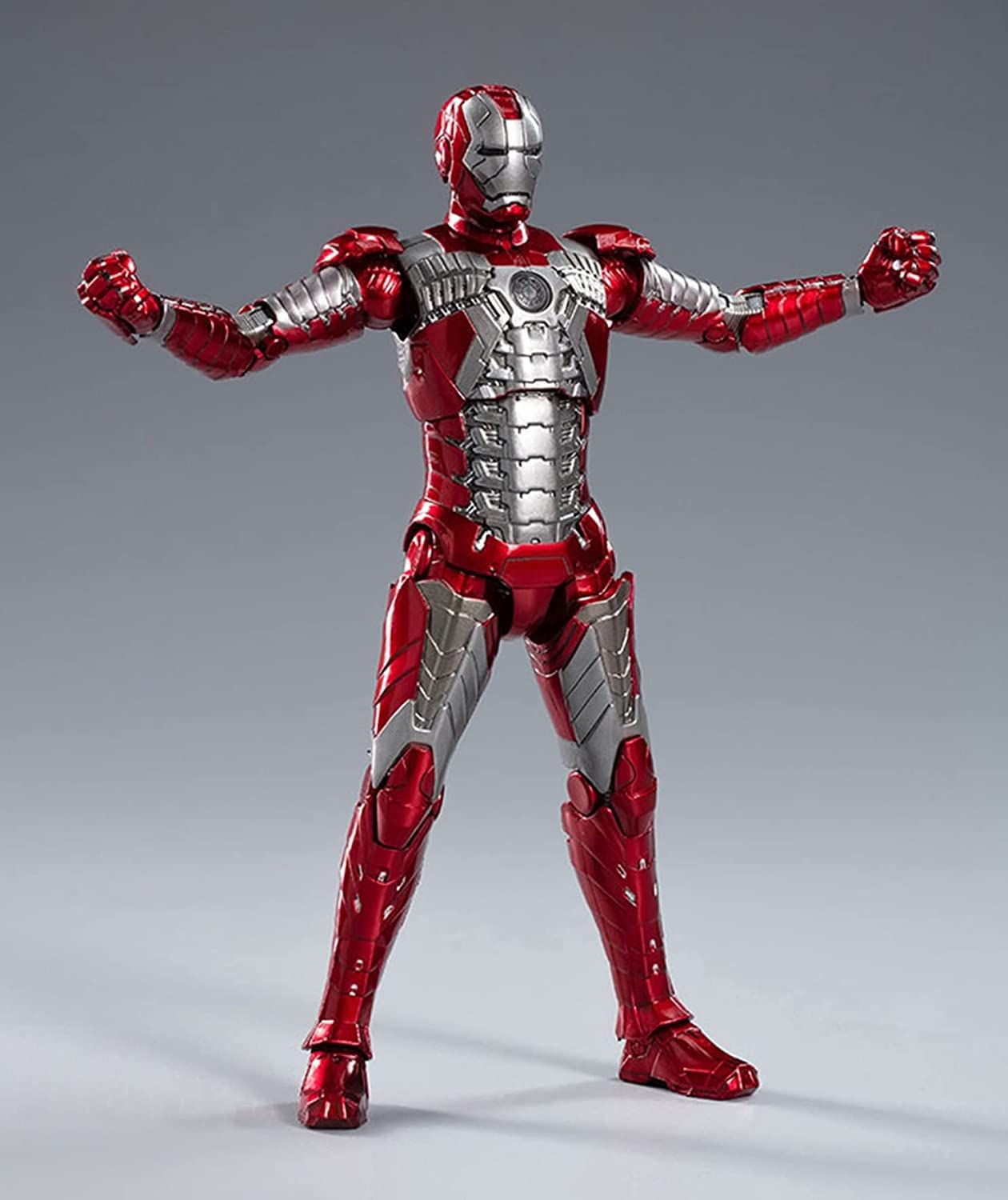 Uxouyic Ir?Nman Movie Series - Collectible Ir?Nman Action Figure Metal Painting 20 Joints Movable Model Toys (7 Inches) (Mark 5)