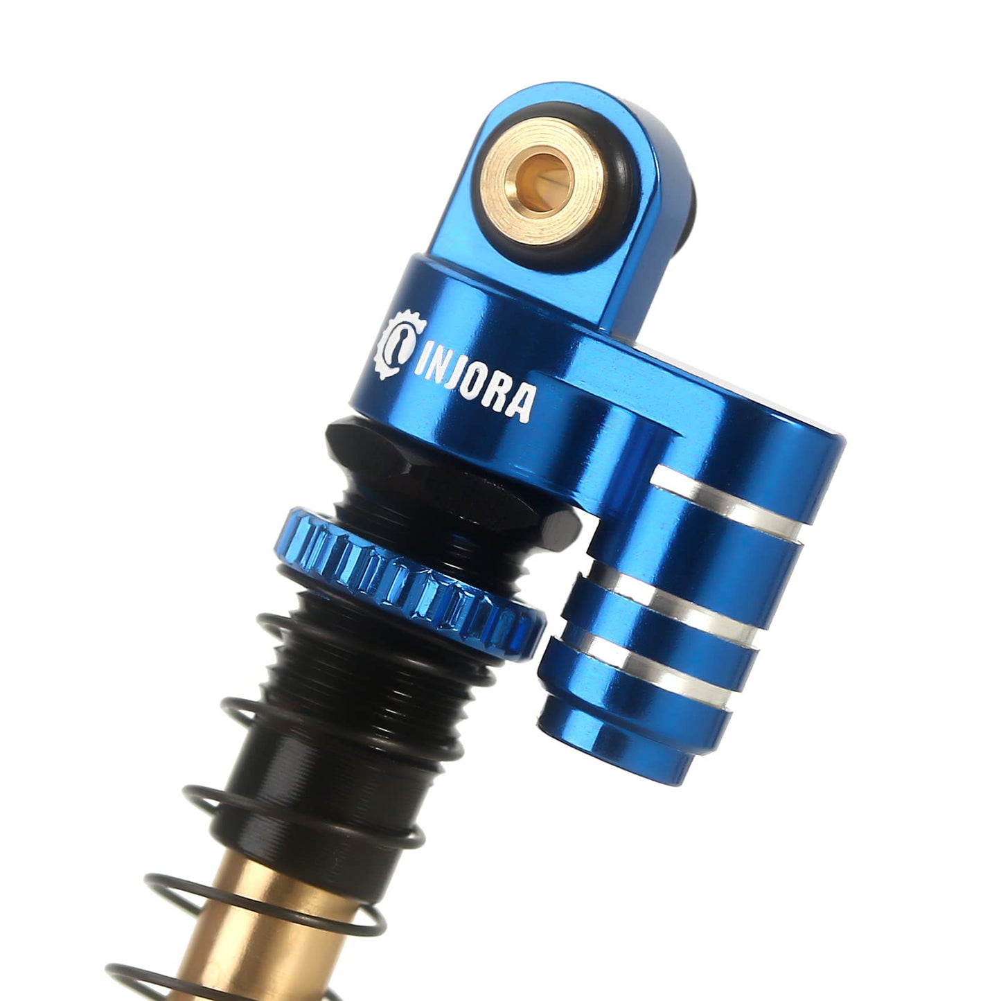 INJORA RC 43mm Shocks Aluminum Threaded Tele Absorber Damper for Axial SCX24 Gladiator Bronco C10 JLU Deadbolt B17 1/24 Upgrade(