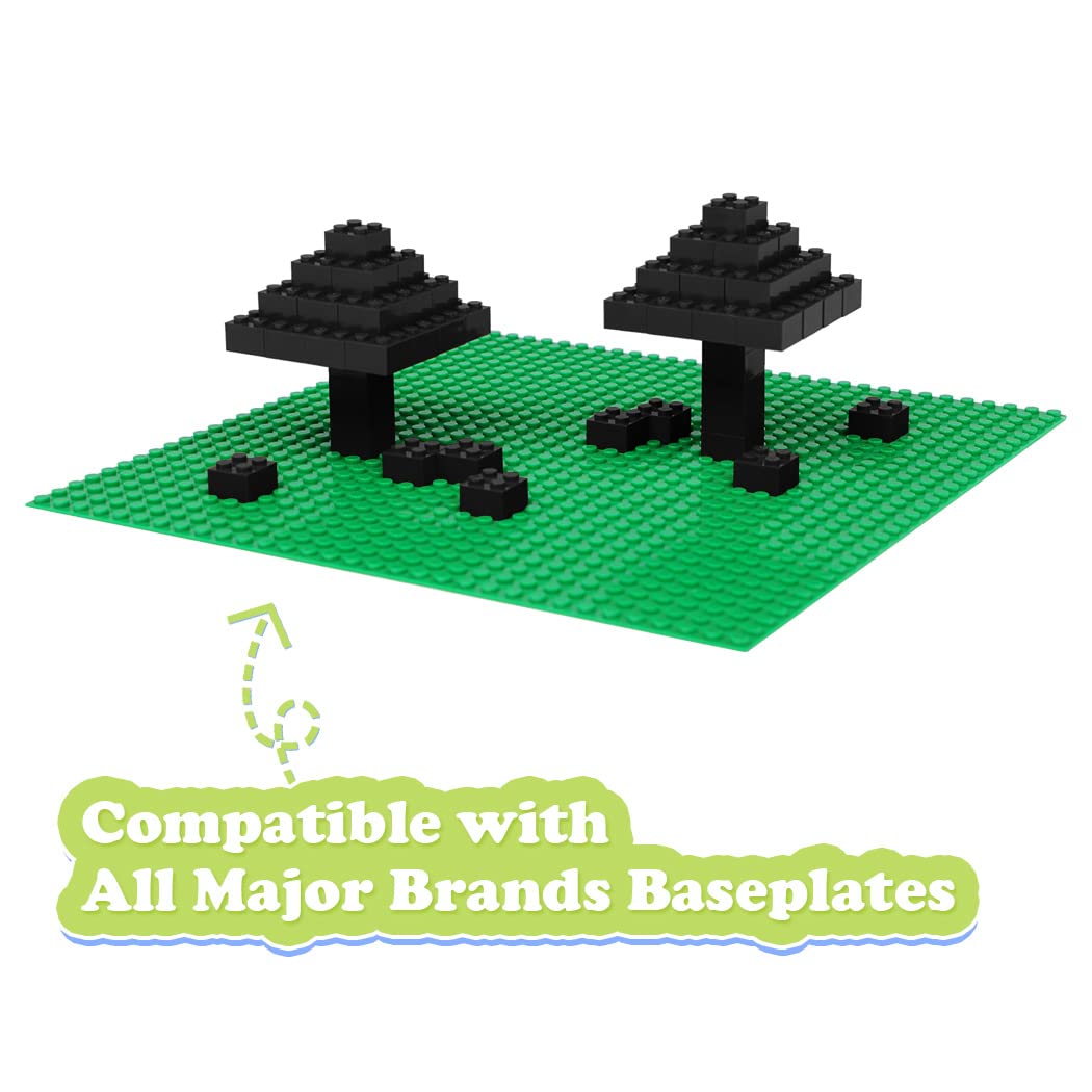 Unirolic Classic Building Bricks Set, 100 Piece 2X2 Basic Building Blocks Stem Creative Building Toys Compatible With All Major Brands(Black)