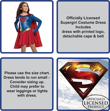 Rubie'S Costume Kids Supergirl Tv Show Costume, Medium (Multicolor)