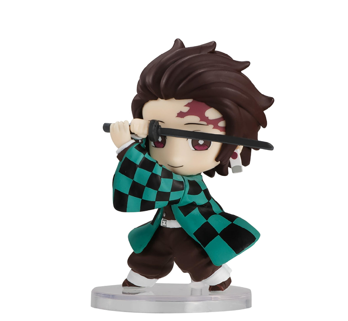 Bandai Chibi Masters Demon Slayer Tanjiro Kamado Figure, Red, White