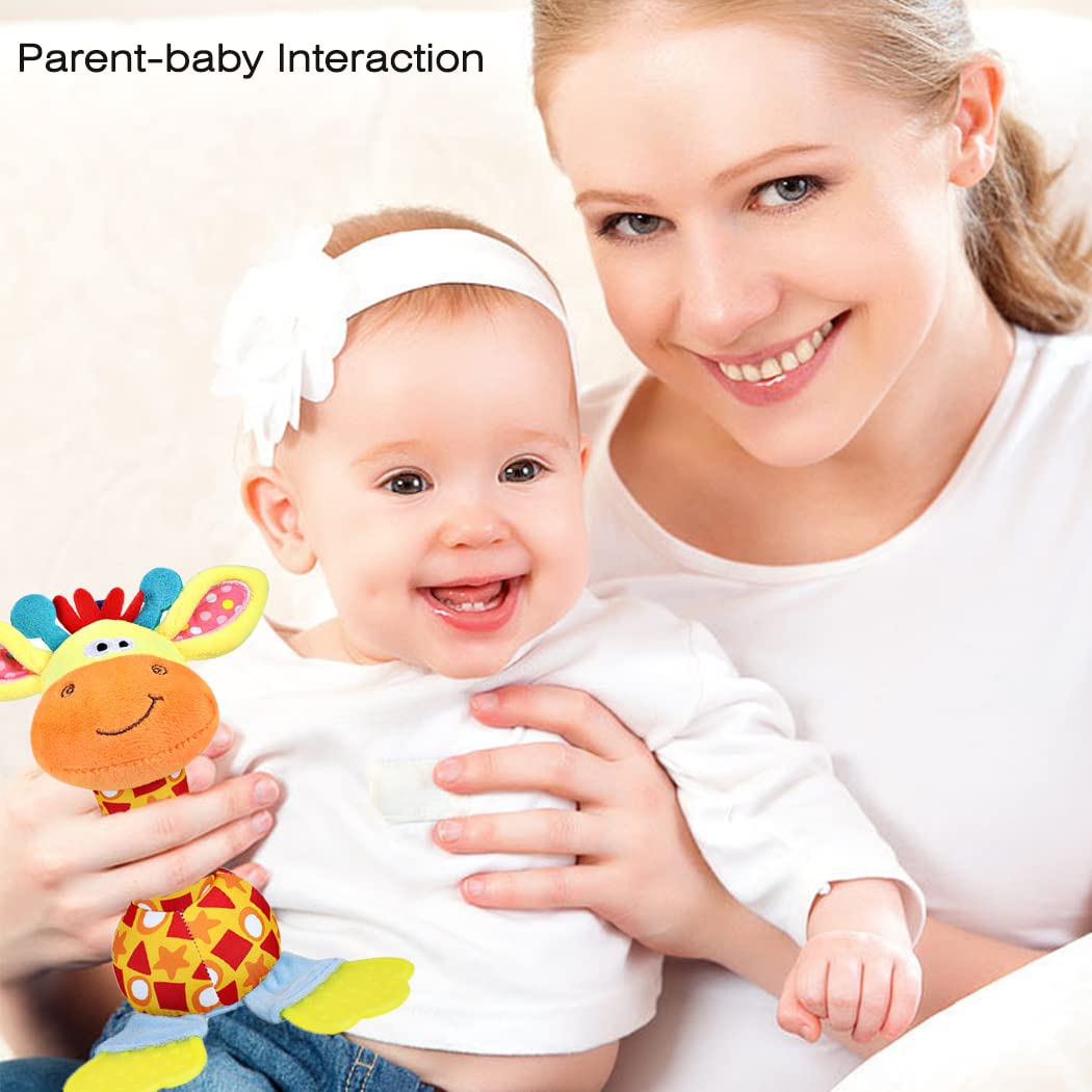 Baby Rattles Toys For 0-6-12 Months, Infant Toys For Boys And Girls 0-3-6-12 Months, Sensory Learning Toy For Shower Gifts