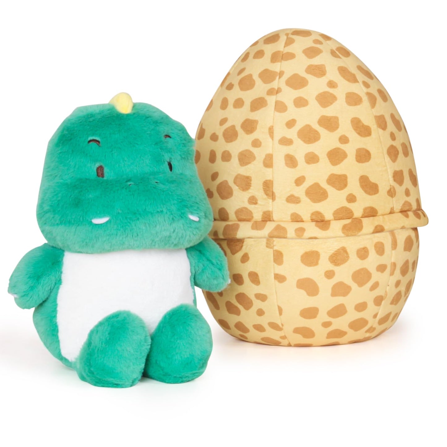 13 Inch Dinosaur Egg Stuffed Animal, Surprise Zip-Up Egg Hideaway Tyrannosaurus Rex Plush, Cute Stuffed Toys For Boys And Girls