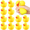 Meooeck 12 Pcs Duck Stress Relief Toy Stress Balls for mature-themed Mini Duck Party Favors Cute Squeeze Toys Fidget Animal Ball Fun for Birthday Party Office Birthday Christmas Stuffer Gift Classroom Prizes