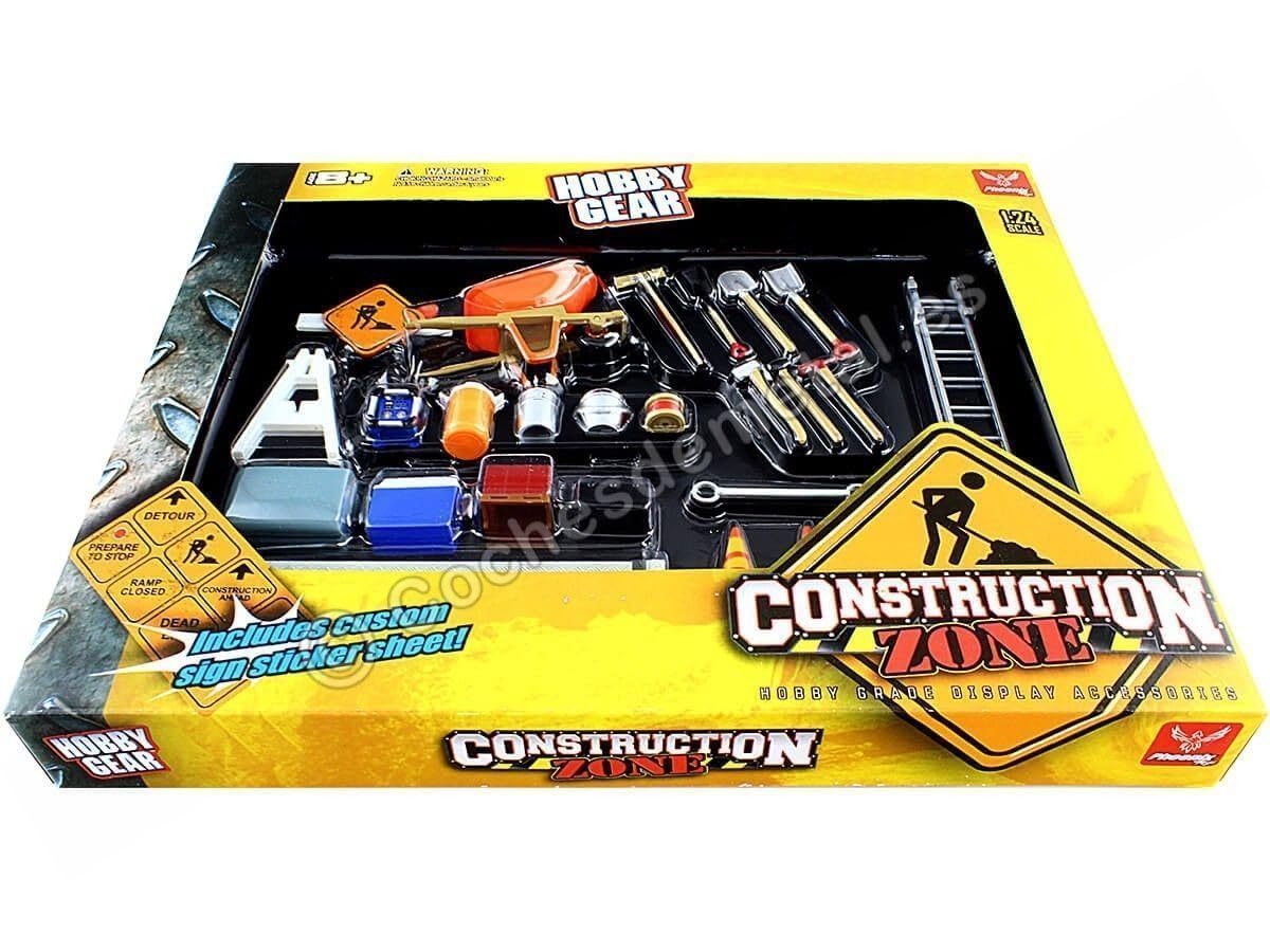Phoenix Toys Construction Accessories Set For 1/24 Diecast Car Models