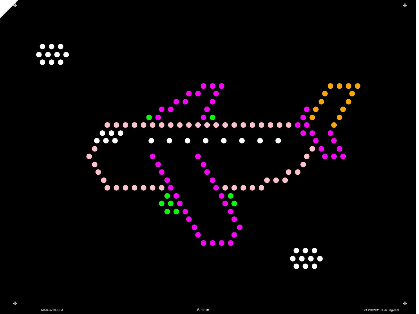Illumipeg Things That Go Refill Templates For Pre-1994 Original Lite Brite (10 Sheets, 9X12)