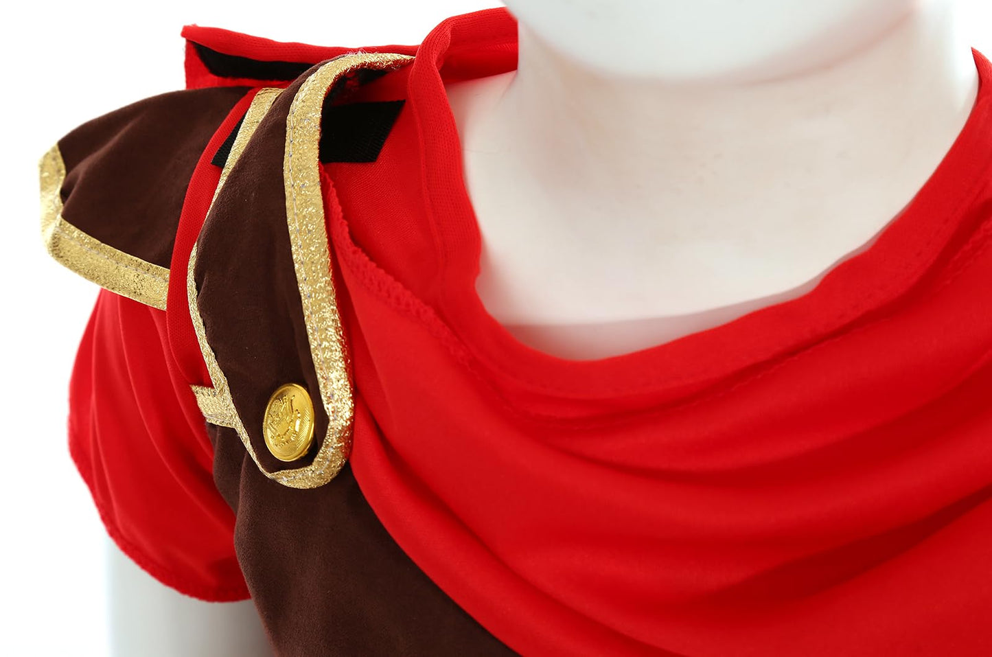 Gorkonpy Knight Costume Kids Boys Roman Soldier Gladiator Costume Halloween Party Dress Up (8-9 Years)