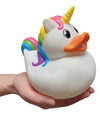 Big Rubber Ducky Collectible Mix (5.5') Alien, Robot, Dinosaur, Splat, Ninja, Confetti, Pink Heart, Yellow, Unicorn And Astronaut. Perfect For Ducking (Unicorn)