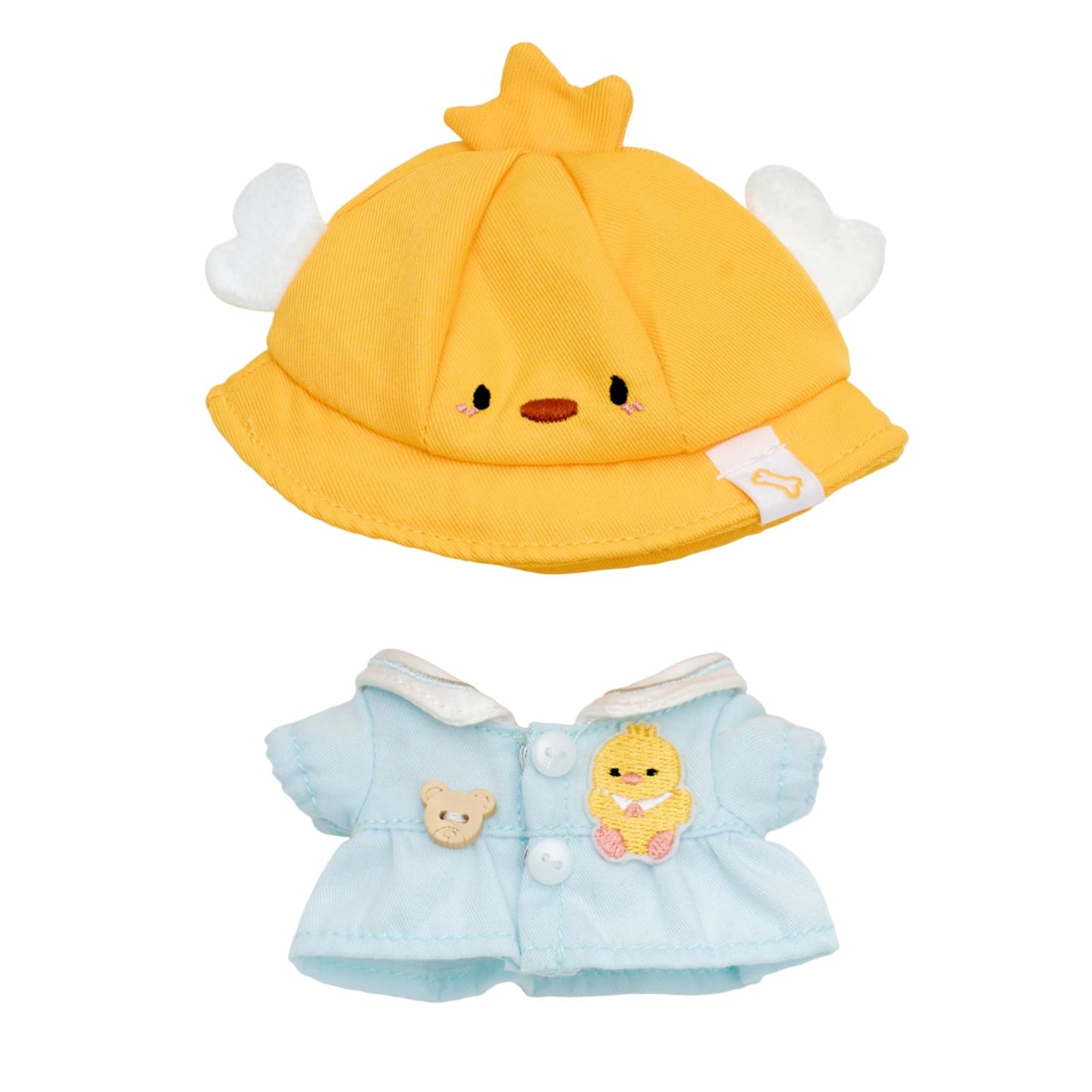 Calembou Doll Clothes, 4 Inches Cute Macaron Animal Series Doll Clothes Suit For 10Cm Plush Doll, Kawaii Doll Accessories Toys G