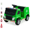 Costzon Ride On Car, 12V Battery Powered Recycling Garbage Truck W/Remote Control, Warning Lights, Music, Horn, 6 Recycling Accessories, Ride On Truck Toy For Kids 3-8 Years Old (Green)