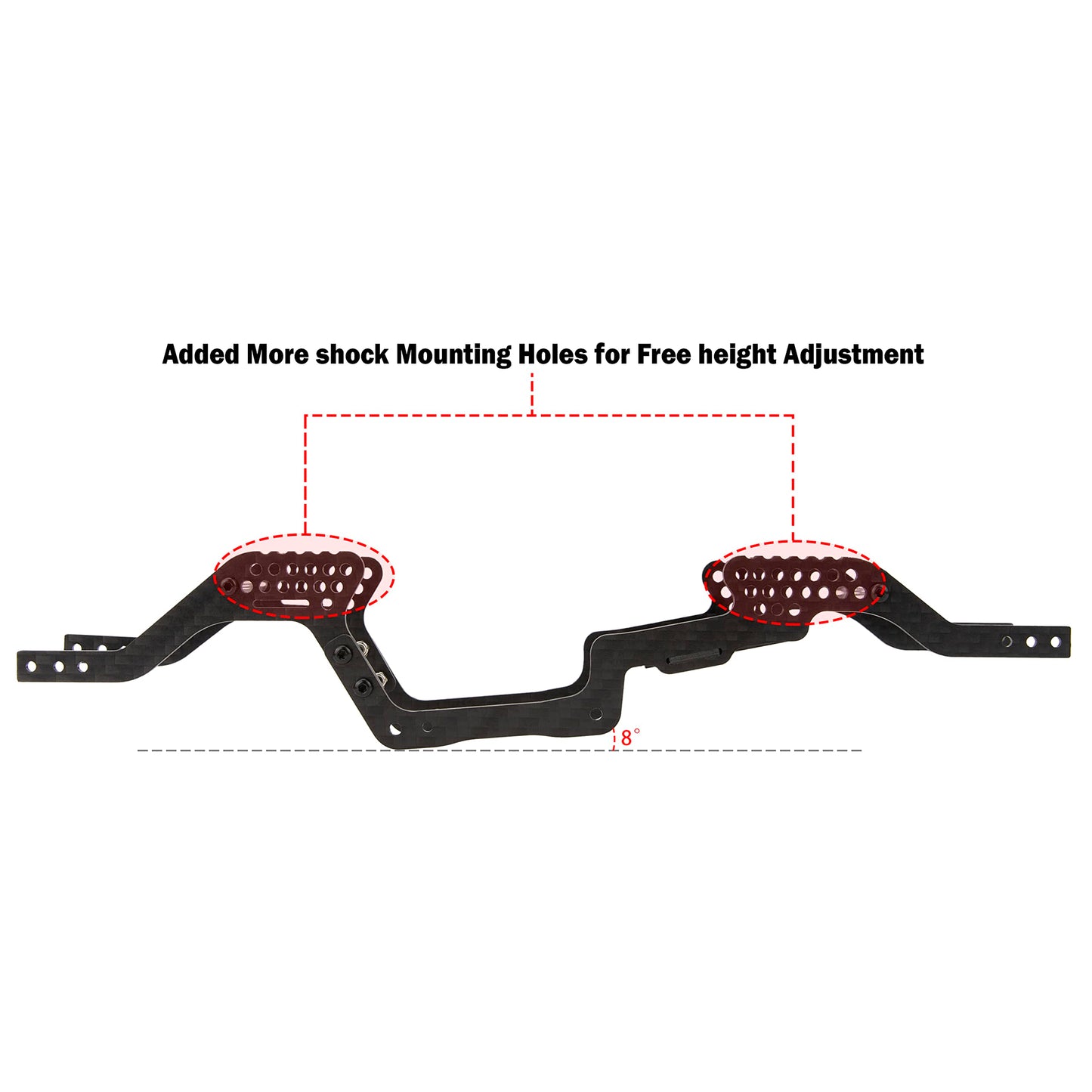 MEUS RACING TRX4M LCG Chassis Carbon Fiber Frame for TRX4M Defender/Bronco 1/18 RC Crawler Car Upgrades Parts