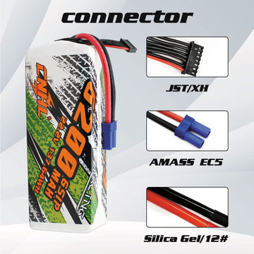 Cnhl 22.2V 6200Mah 6S Lipo Battery 90C With Ec5 Plug For Rc Airplane Rc Quadcopter Helicopter Battery Rc Car Truck Boat Airplane