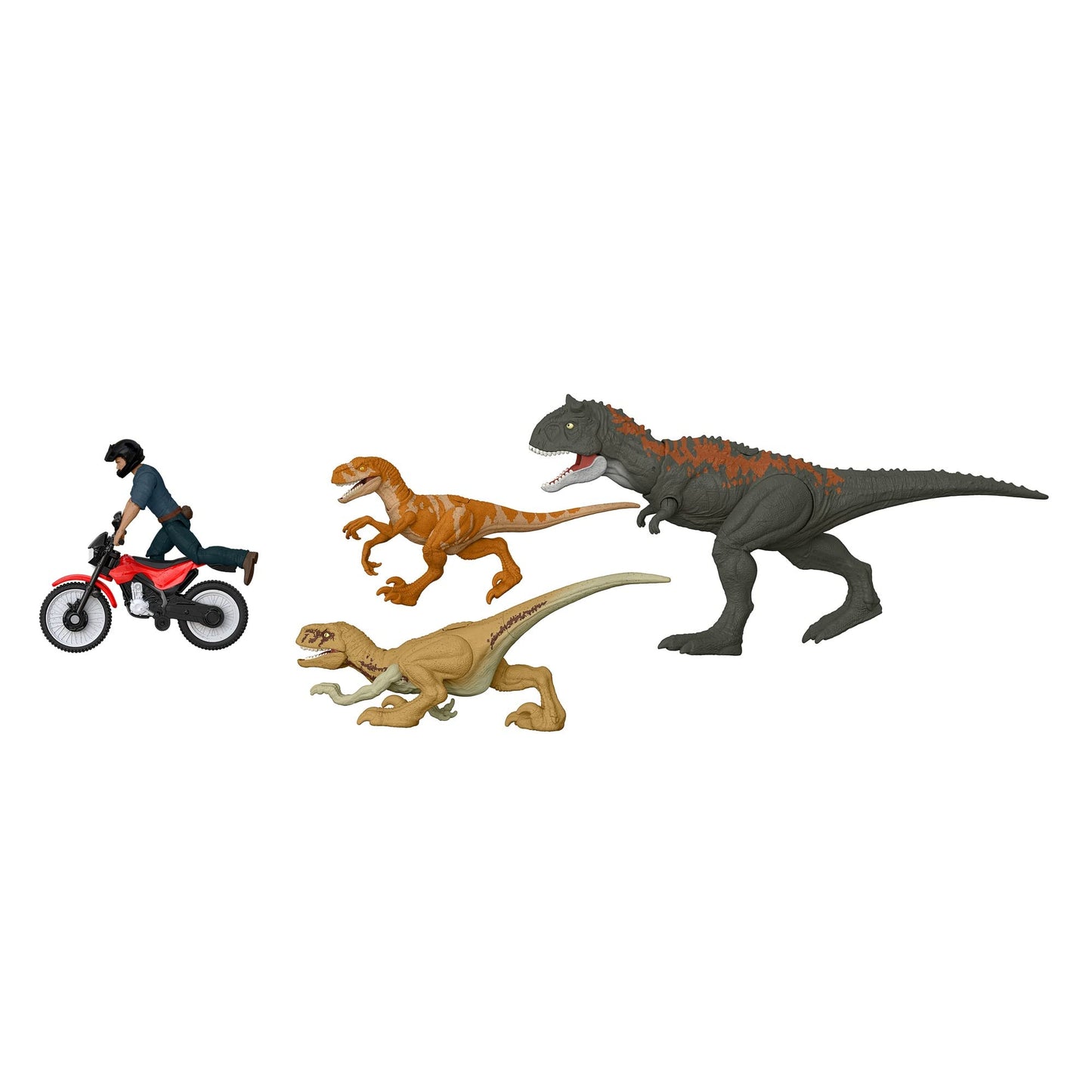 Jurassic World - Legacy Owen Collection And The Dinosaur Escape Set With Motorcycles And The Owen Grady Character, Toy For Children 4+ Years, Hfg64