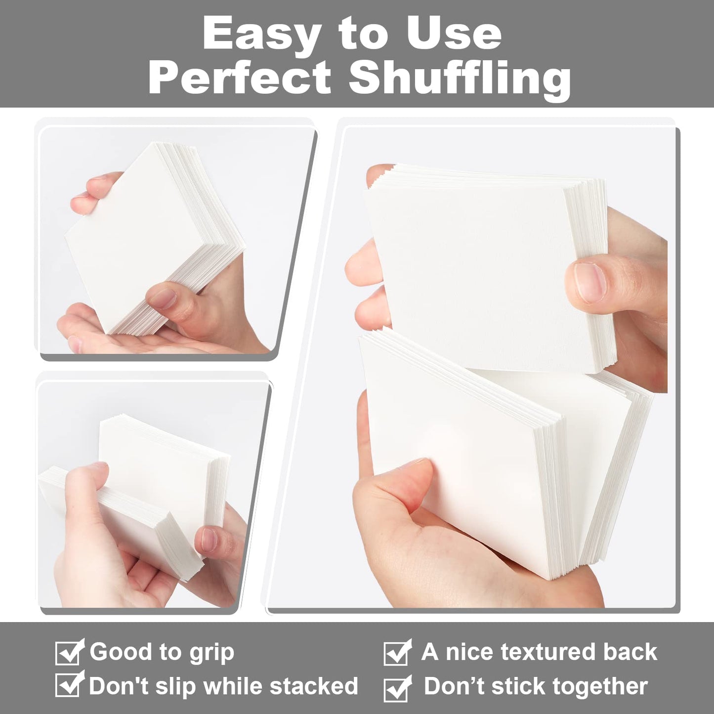 White Mtg Card Sleeves 200 Pack, Standard Card Sleeves Sturdy Mtg Sleeves Matte Back Finish, Perfect Shuffling - Protect All You