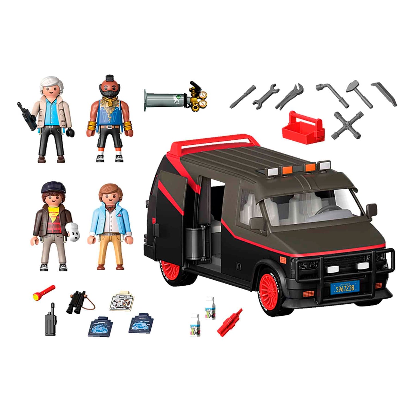 Playmobil A-Team Van Model 70750 - Multicolor Plastic Toy Vehicle