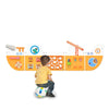 Monlurd Wooden Ship Activity Wall Panel For Kids, Sensory Wall Toy, Activity Cube, Wall Toys For Toddlers 1-3, Playroom Toys, Da