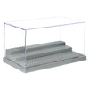 Minifigure Display Case For Action Figures Blocks, Dustproof Acrylic Display Box Storage With 3 Movable Steps For Collection Mod