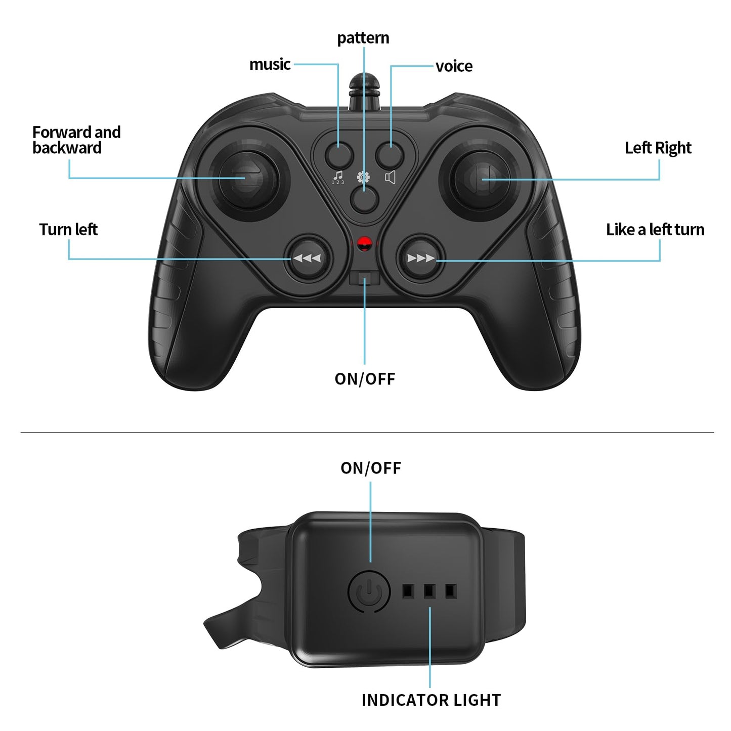 ZSYMIMRC RC car Gesture Remote Control car 360 Rotating Manual Control car Birthday Gift for Children Aged 3-12 with Lights and
